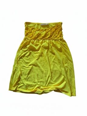 OP XL Strapless Yellow Summer Dress - Perfect Casual Sundress